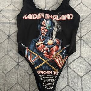 Handmade Unique Iron Maiden Bodysuit